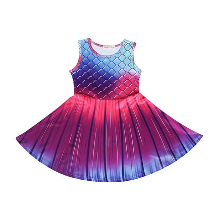 Aqua Dream Delight: Mermaid Hue Magic in Baby Princess Dresses