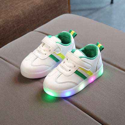GlowGrip Kimmy White LED Shoes: Step in Style