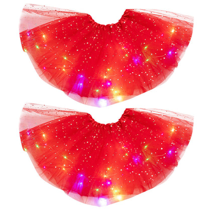 Mystical Gleam: Luminous LED Halloween Tutu Skirt