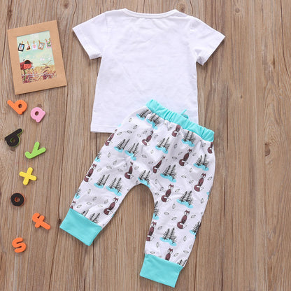 TinyTogs T-shirt & Trousers Duo: Complete Newborn Baby Outfit Set