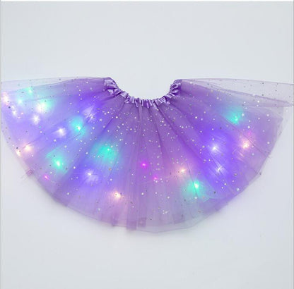 Mystical Gleam: Luminous LED Halloween Tutu Skirt