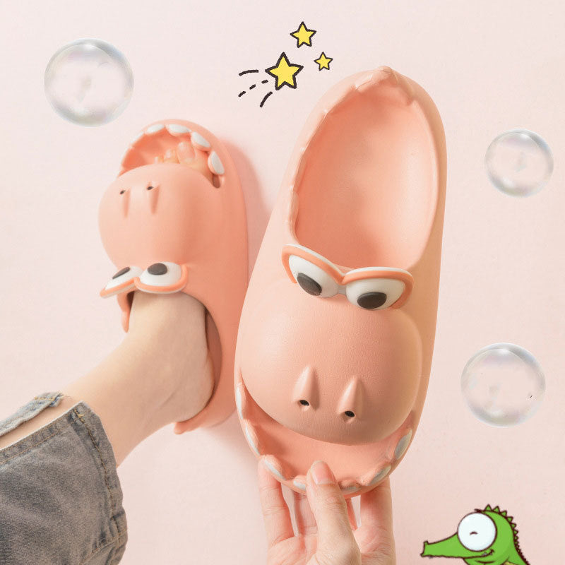 T-RexTreads Cartoon Dino Slippers: Wholesale Unisex EVA Sandals