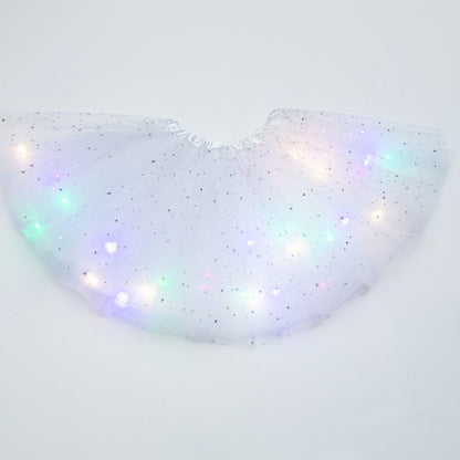 Mystical Gleam: Luminous LED Halloween Tutu Skirt