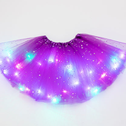 Mystical Gleam: Luminous LED Halloween Tutu Skirt