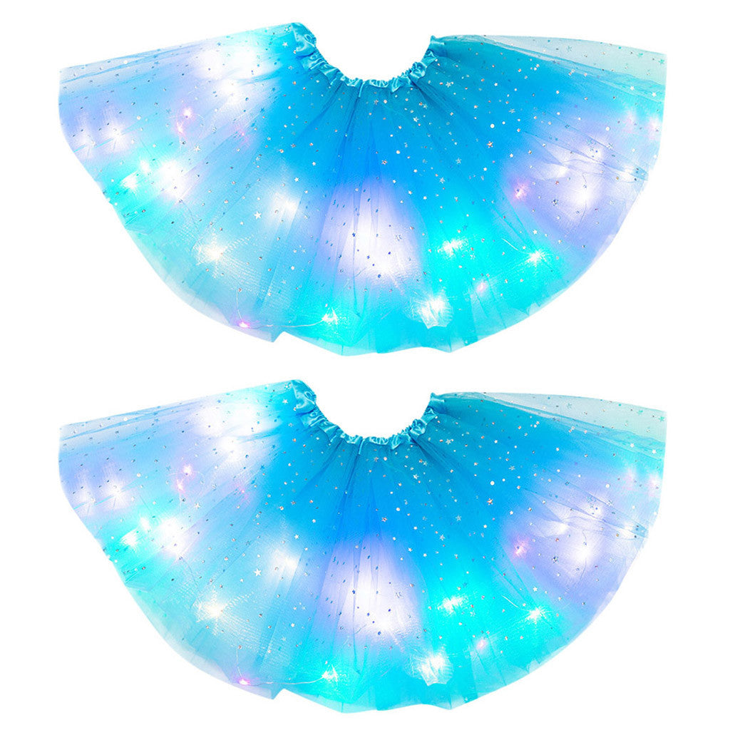 Mystical Gleam: Luminous LED Halloween Tutu Skirt