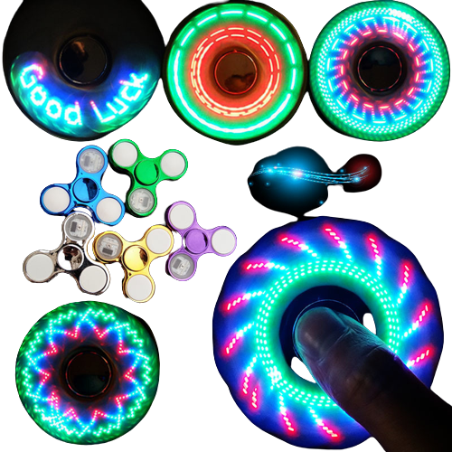 GleamTwirl: Experience the Magic with Luminous LED Light Fidget Spinner Hand Top Spinners