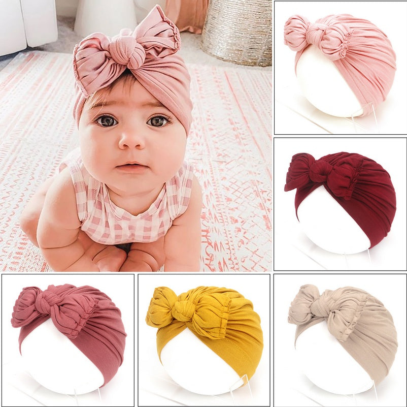 ComfyChic Baby Hat: Newborn Soft Baby Girl Hat Turban Infant Toddler Baby Cap Bonnet Headwraps