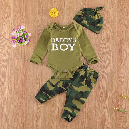 UrbanChic Kids: New Three-Piece Letter Camo Set