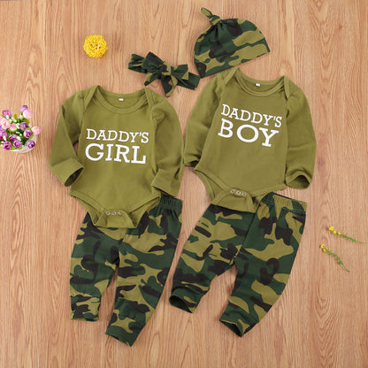 UrbanChic Kids: New Three-Piece Letter Camo Set