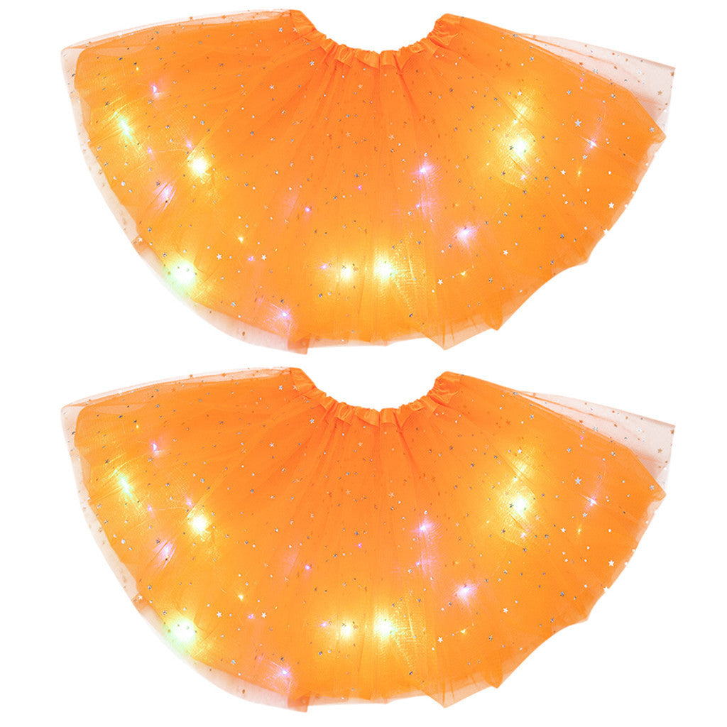 Mystical Gleam: Luminous LED Halloween Tutu Skirt