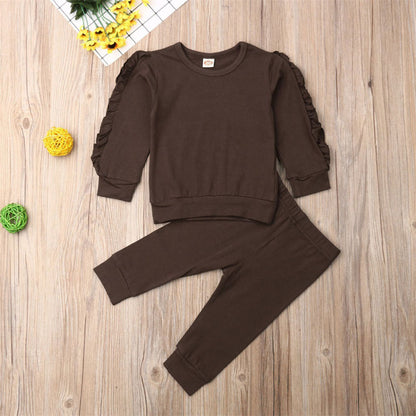 Baby's Strato Ruffled Elegance - Jumper and Pants Set