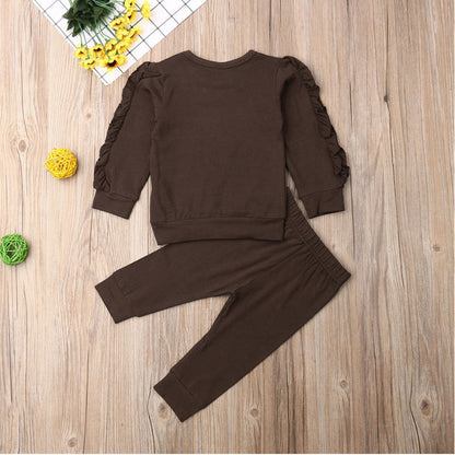 Baby's Strato Ruffled Elegance - Jumper and Pants Set