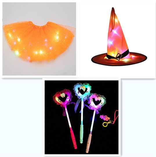 Mystical Gleam: Luminous LED Halloween Tutu Skirt