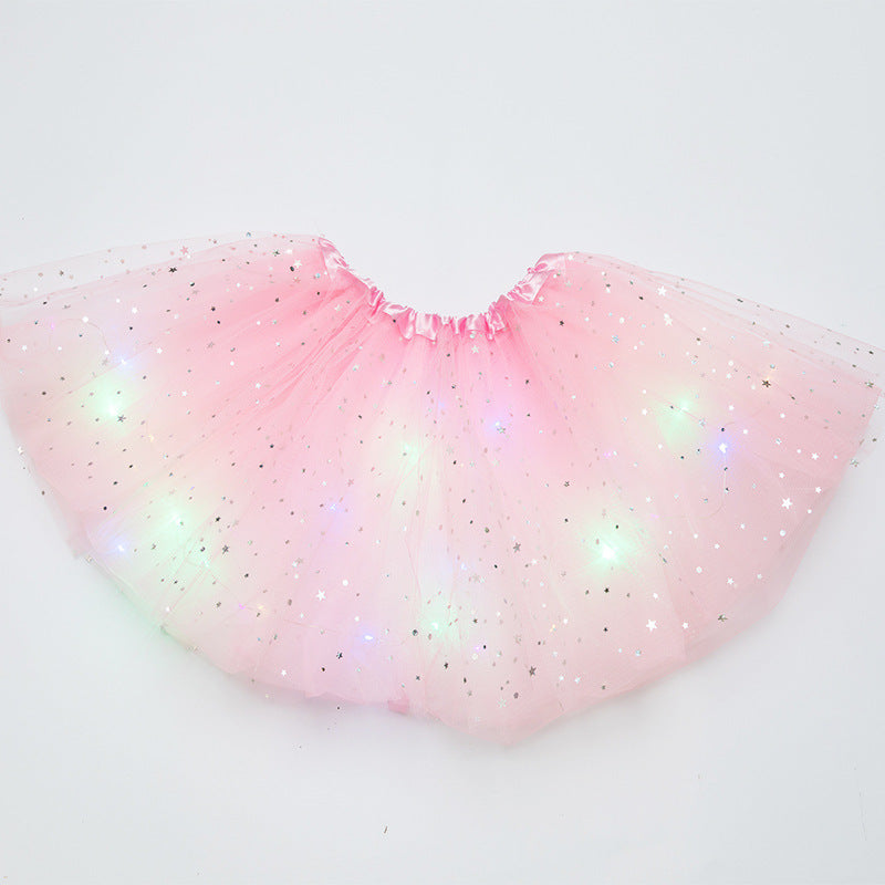 Mystical Gleam: Luminous LED Halloween Tutu Skirt