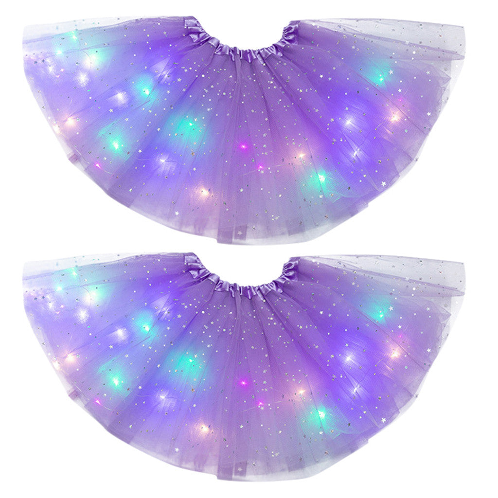 Mystical Gleam: Luminous LED Halloween Tutu Skirt