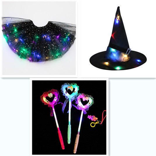 Mystical Gleam: Luminous LED Halloween Tutu Skirt