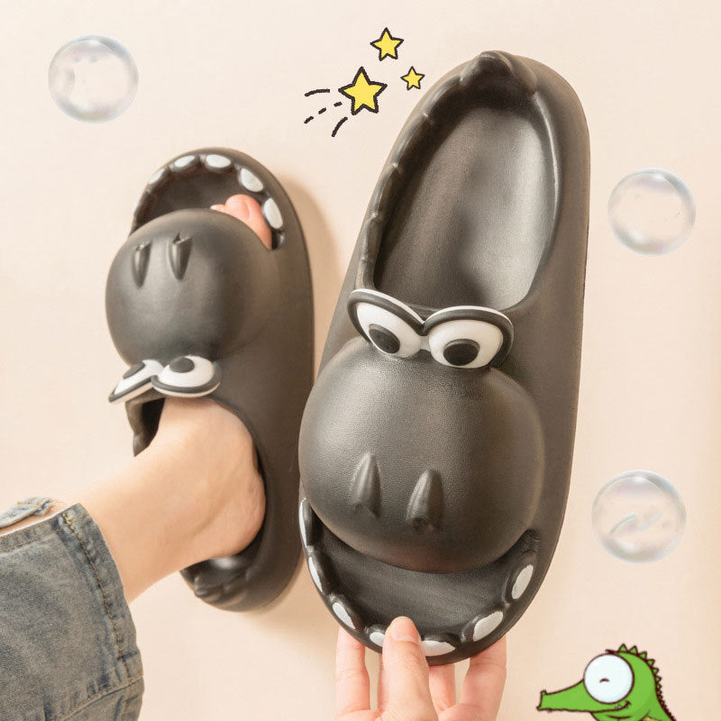 T-RexTreads Cartoon Dino Slippers: Wholesale Unisex EVA Sandals