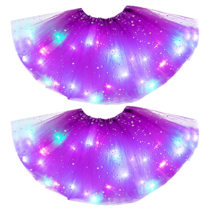 Mystical Gleam: Luminous LED Halloween Tutu Skirt