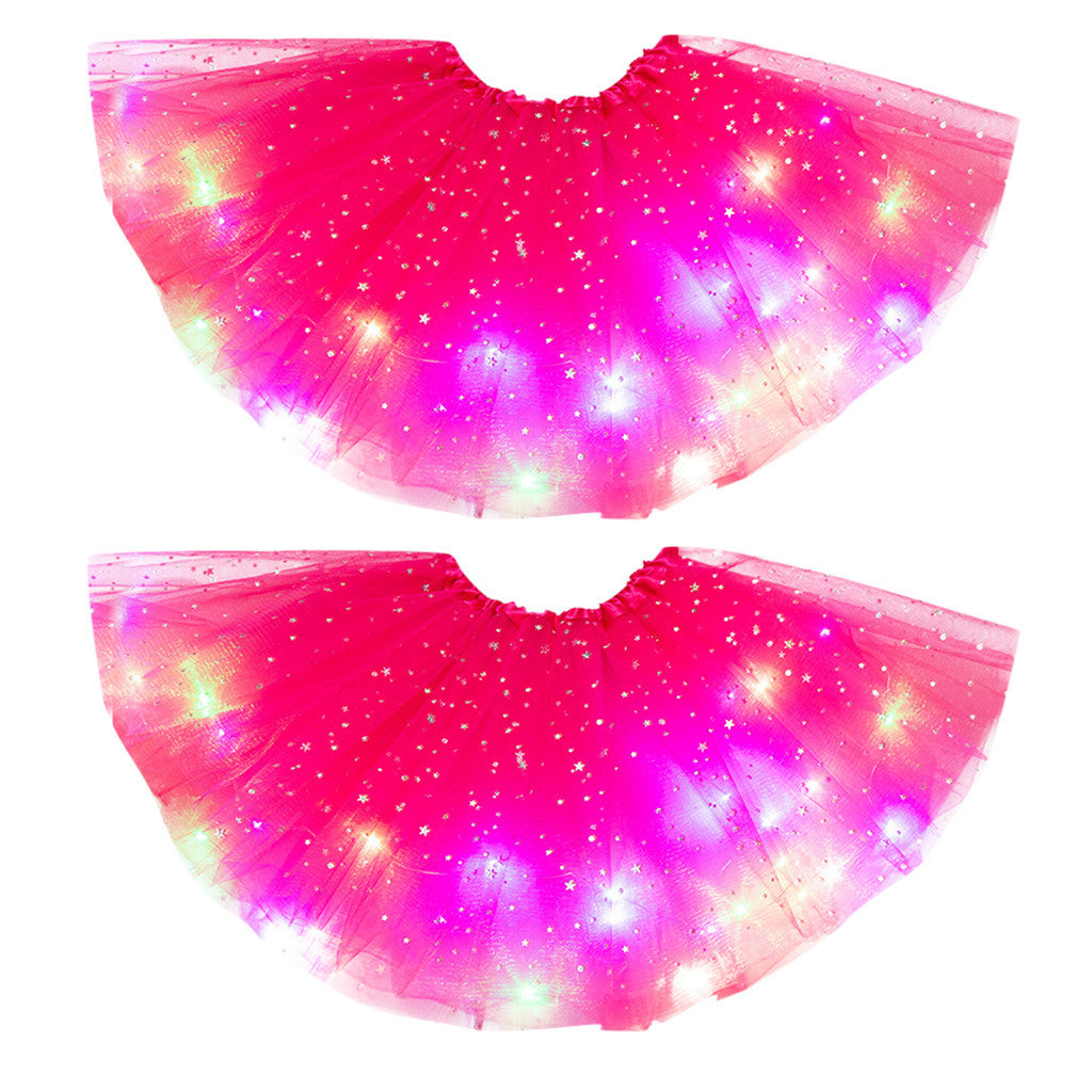 Mystical Gleam: Luminous LED Halloween Tutu Skirt