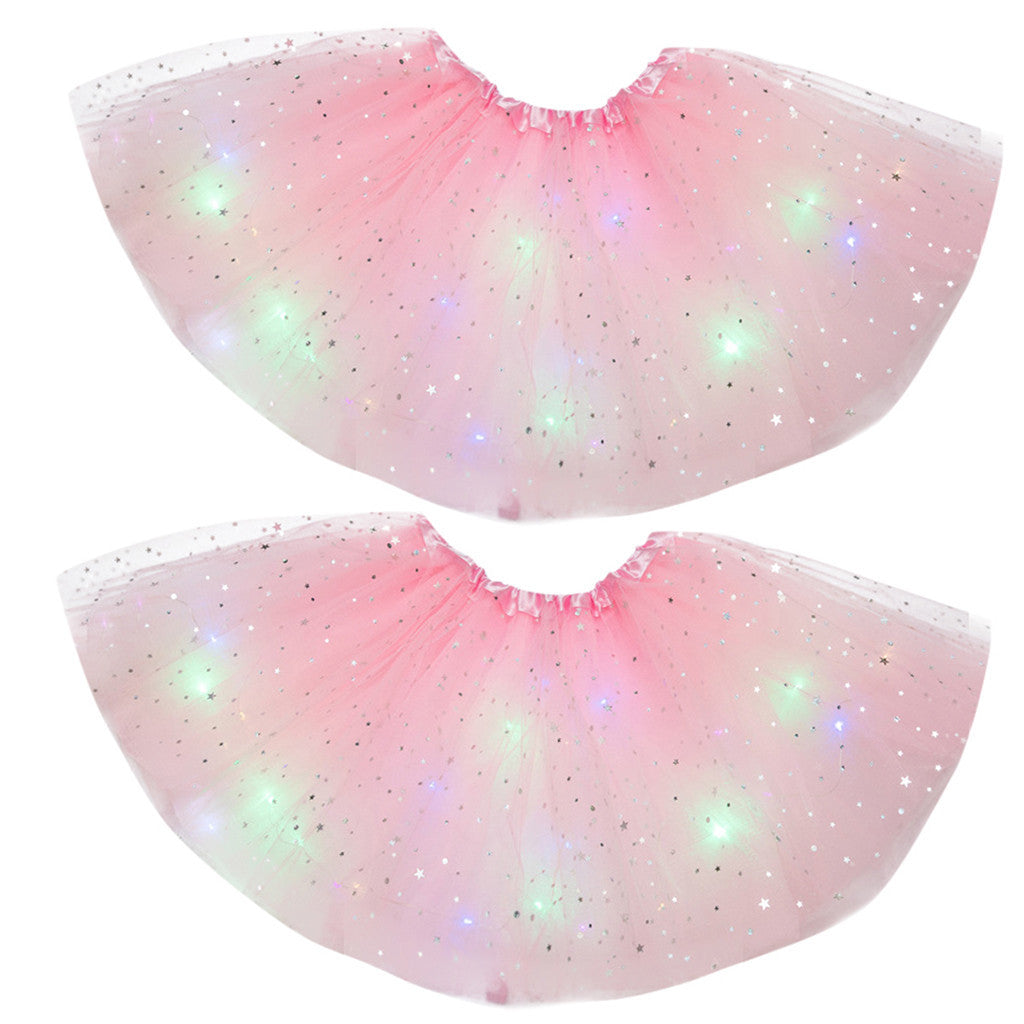 Mystical Gleam: Luminous LED Halloween Tutu Skirt