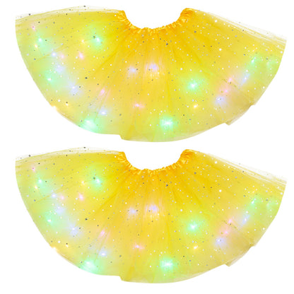 Mystical Gleam: Luminous LED Halloween Tutu Skirt