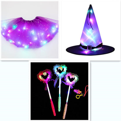 Mystical Gleam: Luminous LED Halloween Tutu Skirt