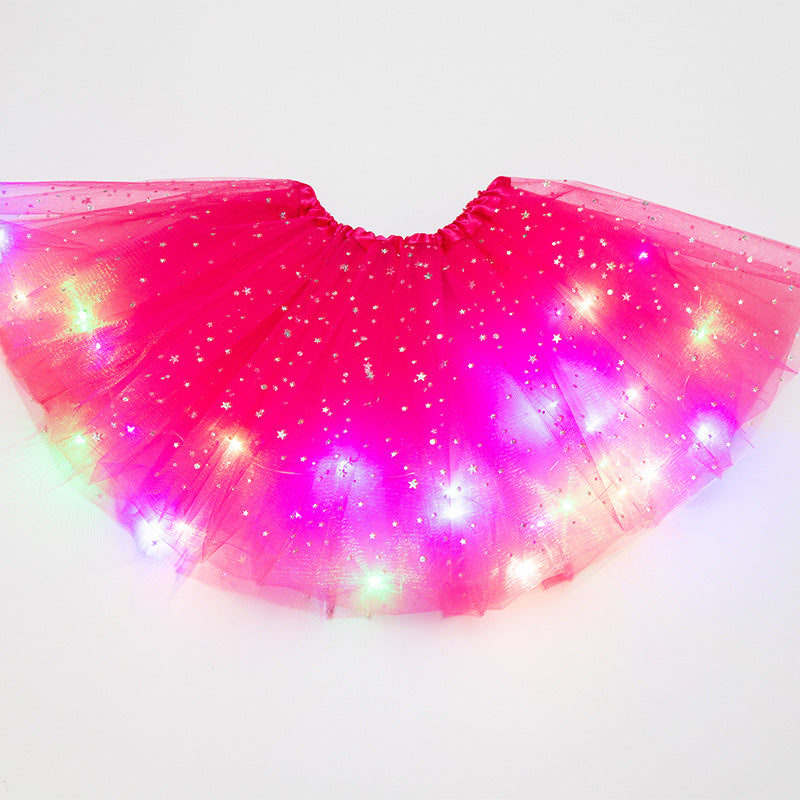 Mystical Gleam: Luminous LED Halloween Tutu Skirt