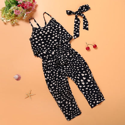 Sunshine Style: Fashionable Girls' Jumpsuit Clothes Set