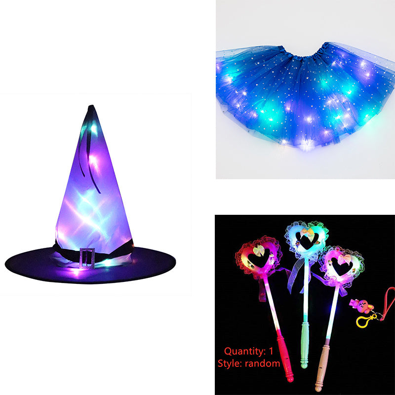 Mystical Gleam: Luminous LED Halloween Tutu Skirt