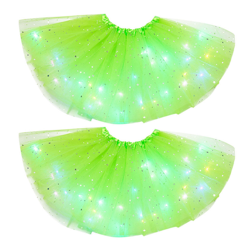 Mystical Gleam: Luminous LED Halloween Tutu Skirt