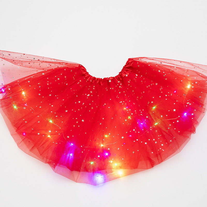 Mystical Gleam: Luminous LED Halloween Tutu Skirt