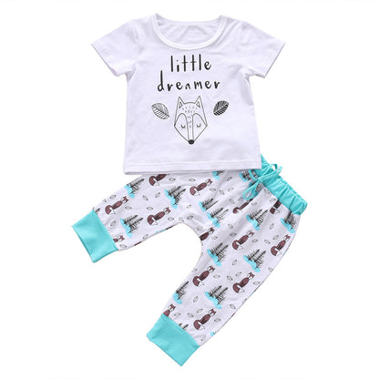 TinyTogs T-shirt & Trousers Duo: Complete Newborn Baby Outfit Set