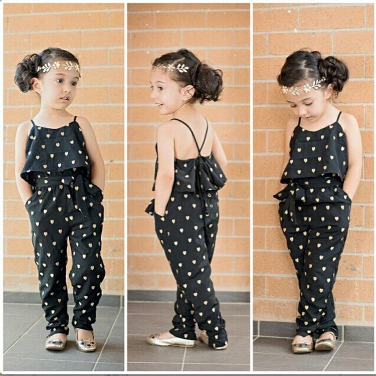 Sunshine Style: Fashionable Girls' Jumpsuit Clothes Set