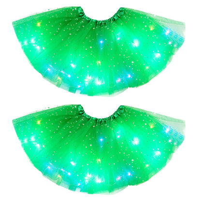 Mystical Gleam: Luminous LED Halloween Tutu Skirt