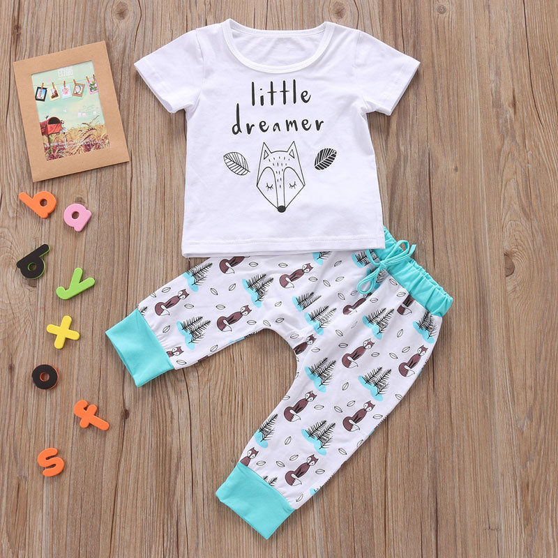 TinyTogs T-shirt & Trousers Duo: Complete Newborn Baby Outfit Set