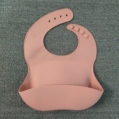 GentleGrip Waterproof Baby Bib: Soft Silicone with Adjustable Fit