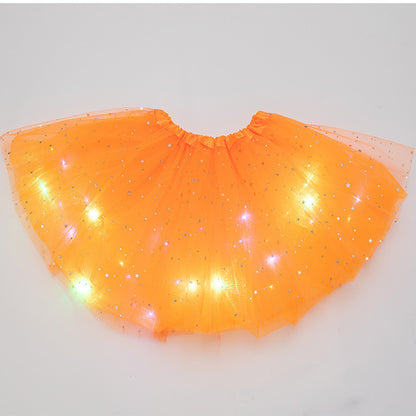 Mystical Gleam: Luminous LED Halloween Tutu Skirt