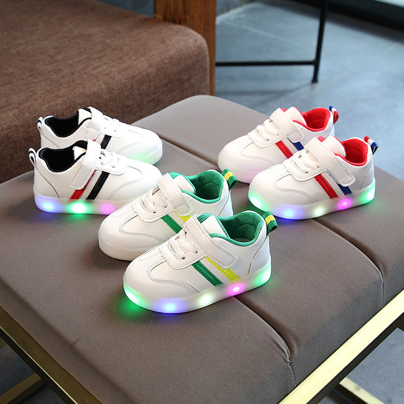 GlowGrip Kimmy White LED Shoes: Step in Style