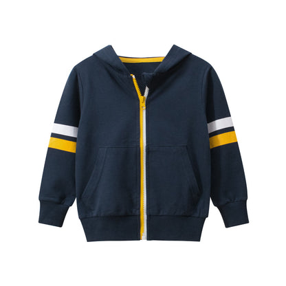 SnugVibe Zipper Sweater: Korean Style Baby Clothes for Boys
