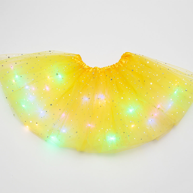 Mystical Gleam: Luminous LED Halloween Tutu Skirt