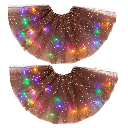 Mystical Gleam: Luminous LED Halloween Tutu Skirt