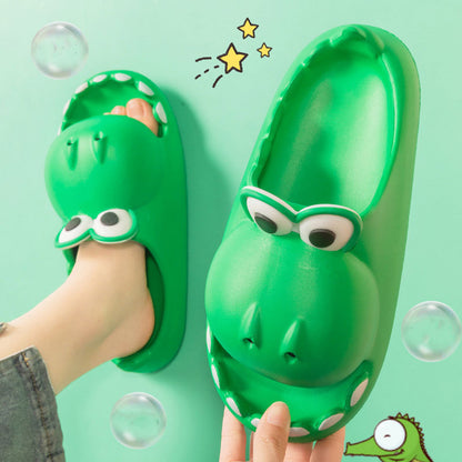 T-RexTreads Cartoon Dino Slippers: Wholesale Unisex EVA Sandals